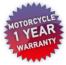 Motorcycle 1 Year Warranty