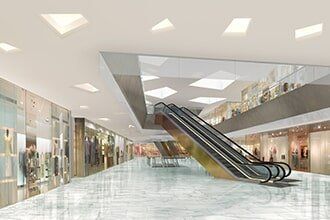 Mall with bright lights — Electrical Service in Madison, MS