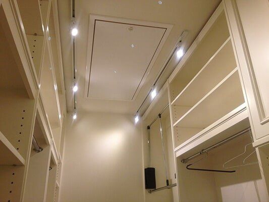 LED lighting in closet — Electrical Contractor in Madison, MS