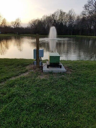 Power supply for pond fountain — Electrical Contractor in Madison, MS