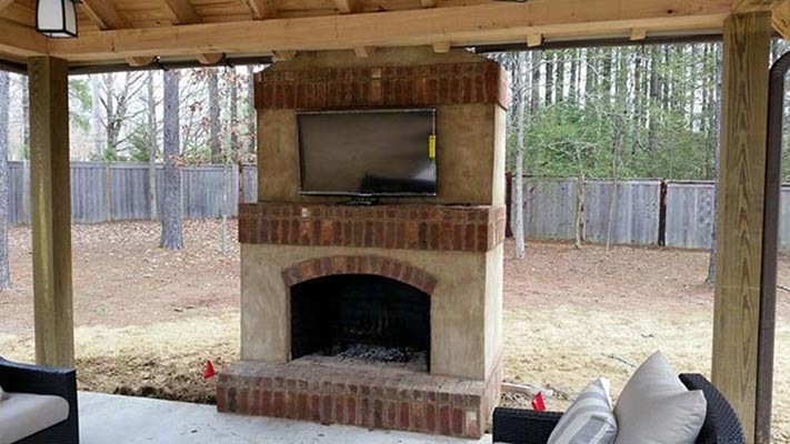 Outdoor living area — Electrical Service in Madison, MS