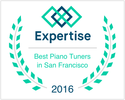 The logo for expertise best piano tuners in san francisco