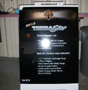 company sign and banner