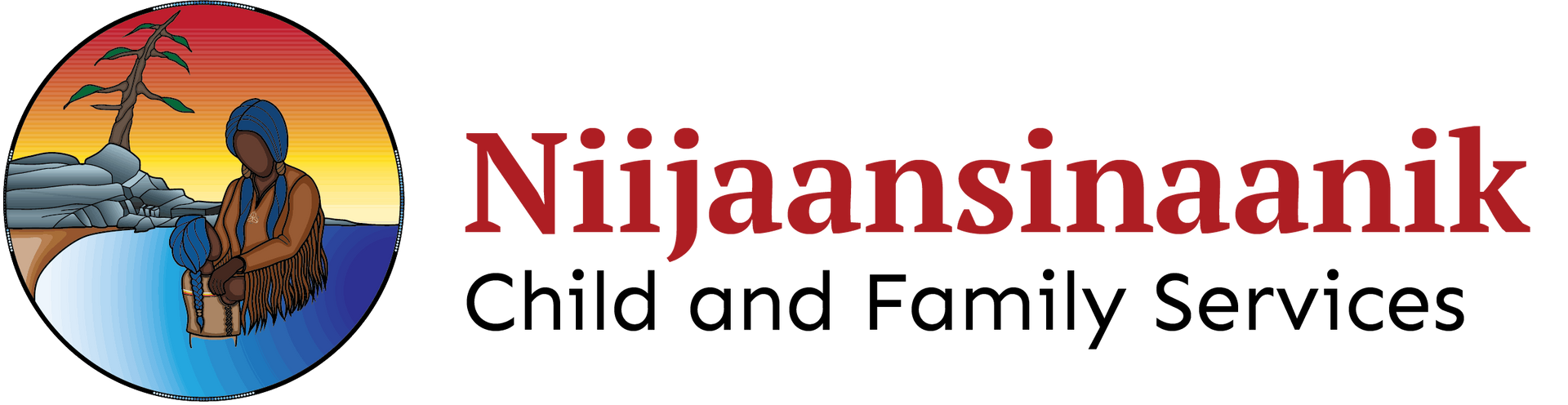 A logo for niijaansinaanik child and family services