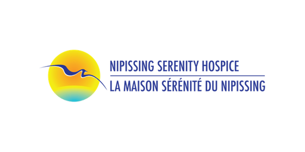 The logo for nipissing serenity hospice la maison serenite du nipissing