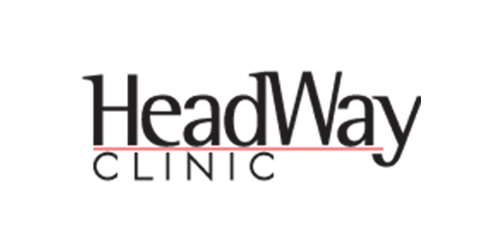 The headway clinic logo is on a white background.