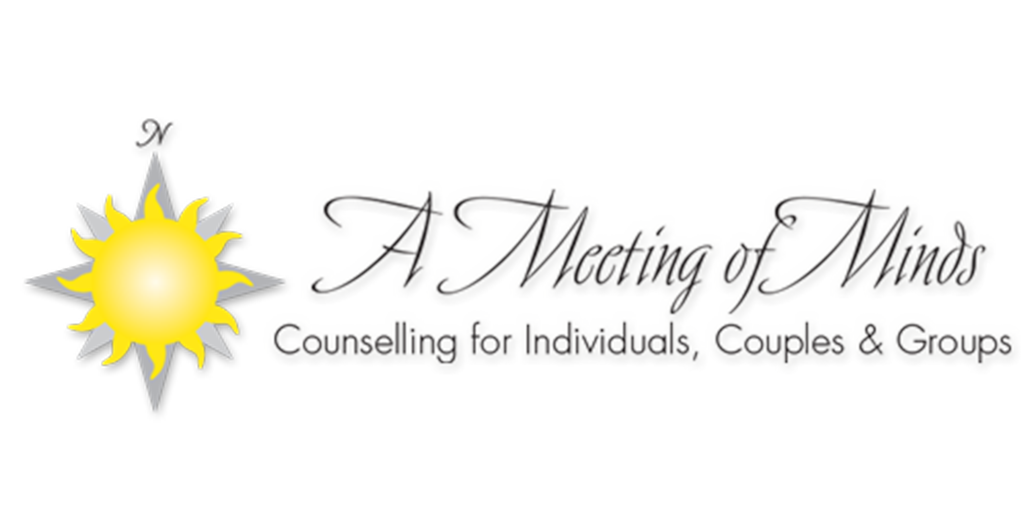 A logo for a meeting of minds counseling for individuals , couples and groups.