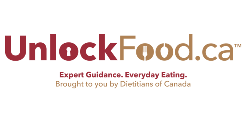 A logo for unlockfood.ca is shown on a white background