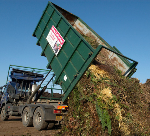 Dumper truck with garden waste UK