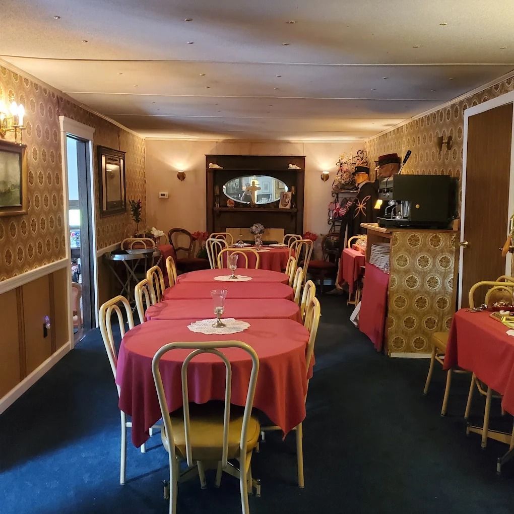 Table set for dinner with a