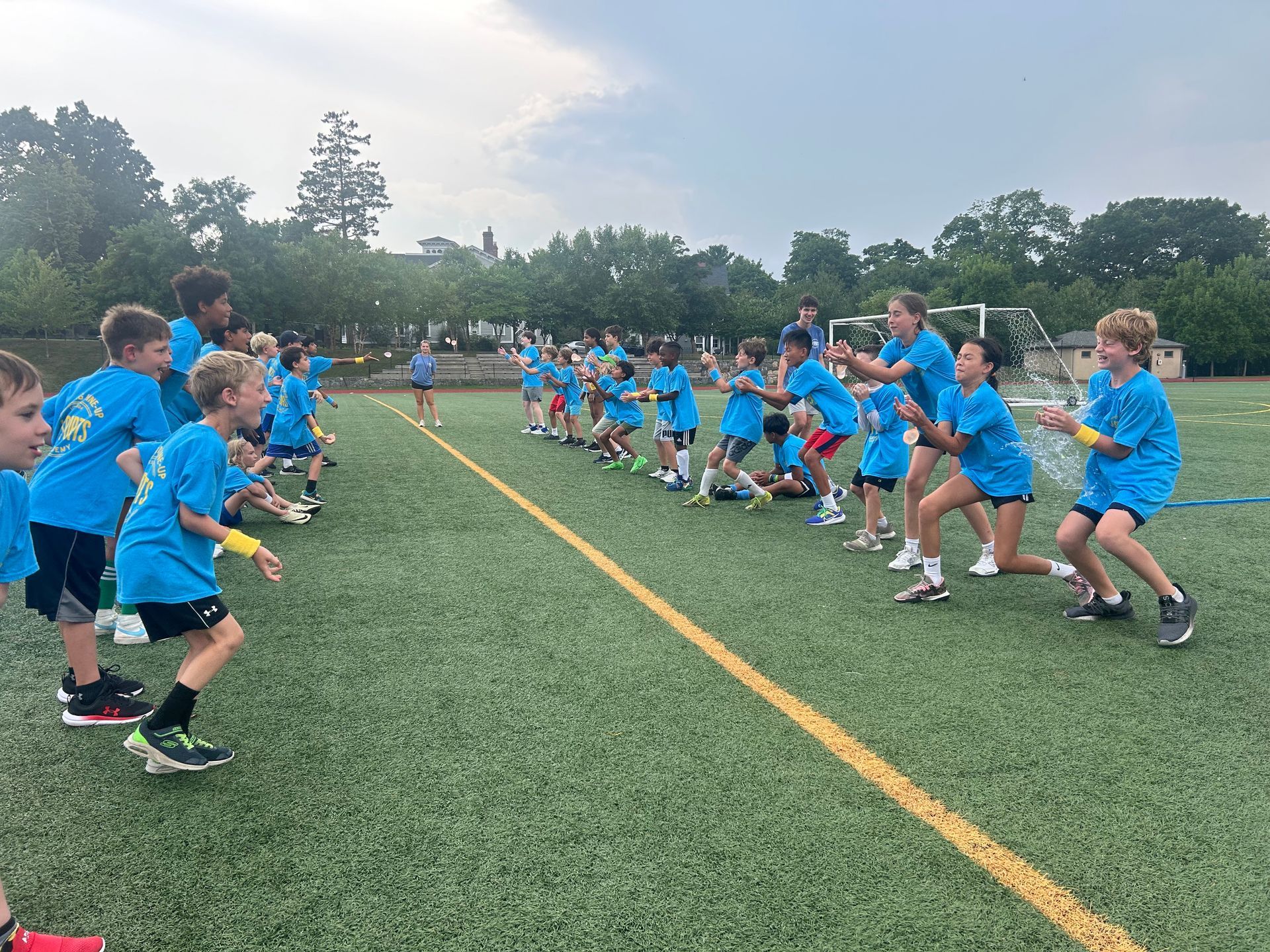 kids playing camp games
