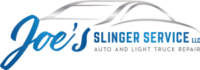 Joe's Slinger Service LLC logo with a blue 