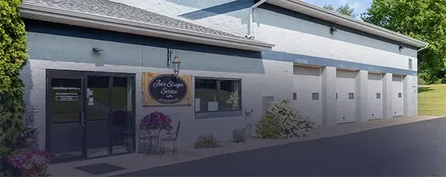 Outside our shop | Joe's Slinger Service, LLC