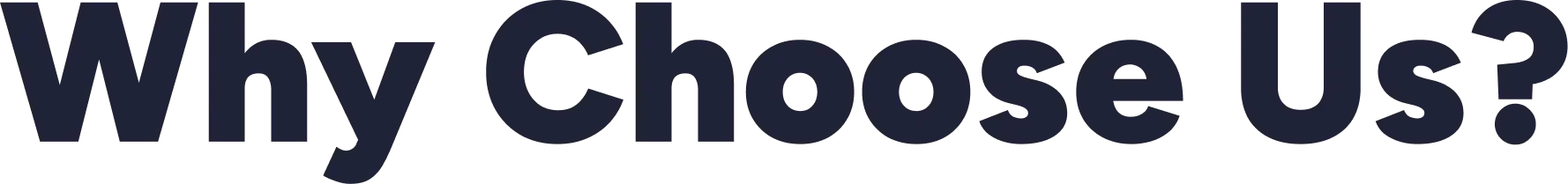 Why Choose Us? in dark blue text.