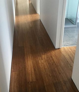 wood flooring in hallway