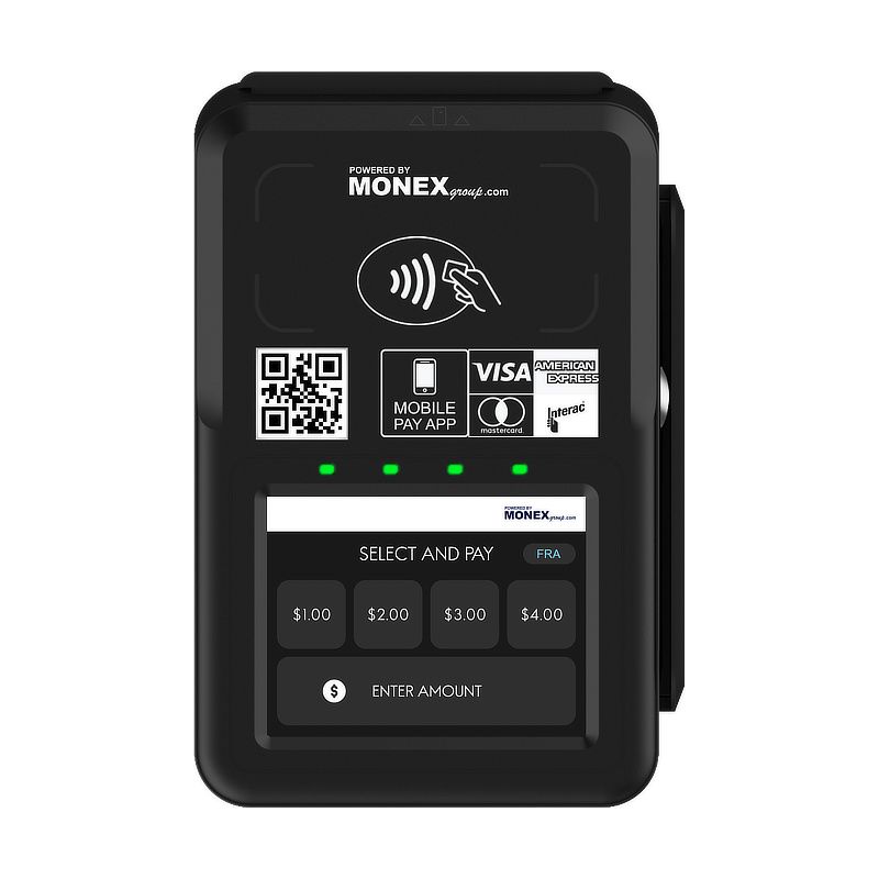 Black Monex payment terminal 