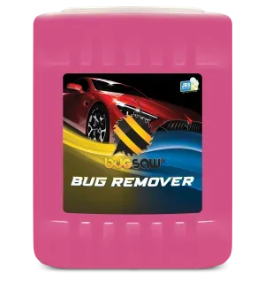 Pink container labeled 
