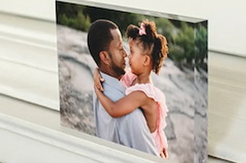 Bloc d'acrylique photo image