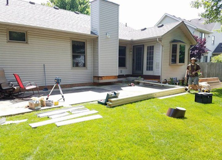 Before Deck Construction — Massillon, OH — Duell Action Builders LLC