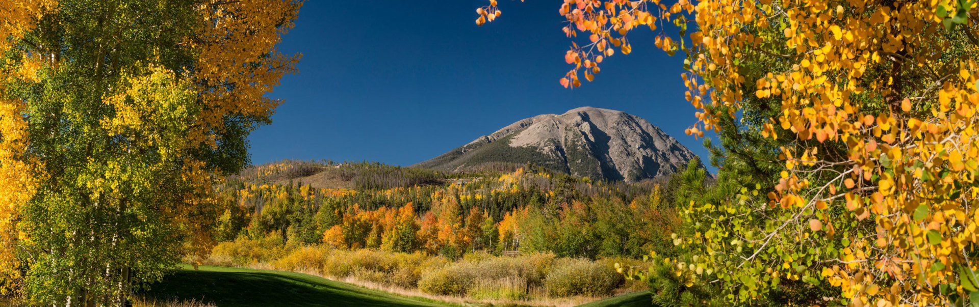 Panoramic Image of Fall in Summit County, Colorado