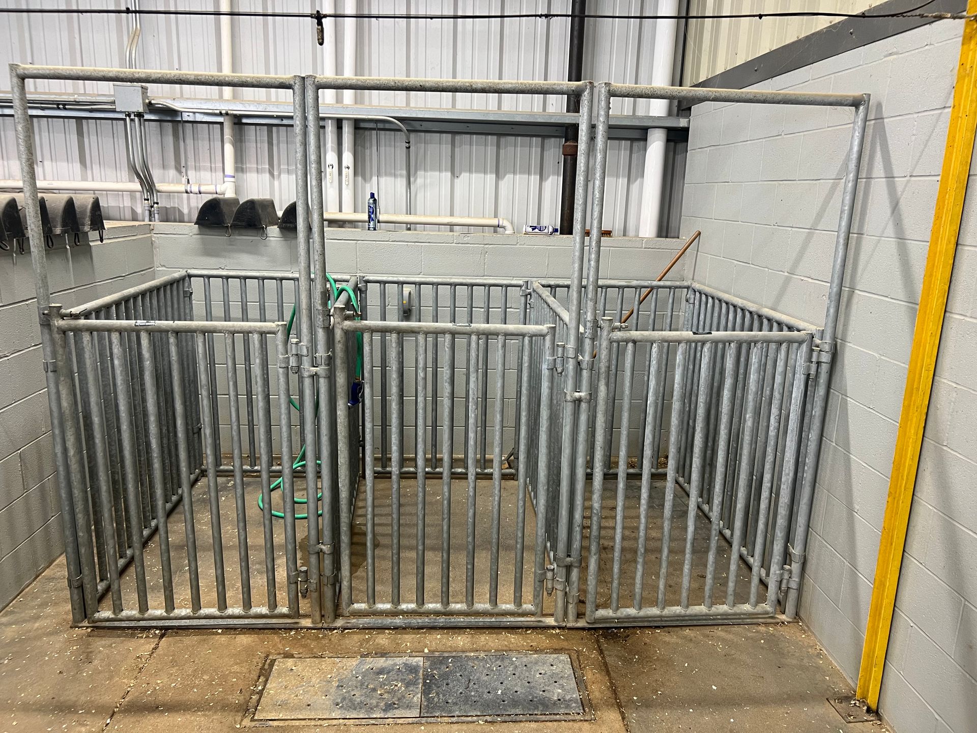 Hot dip galvanized show pens