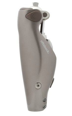 A close up of the Ottobock C-Leg 4 on a white background.