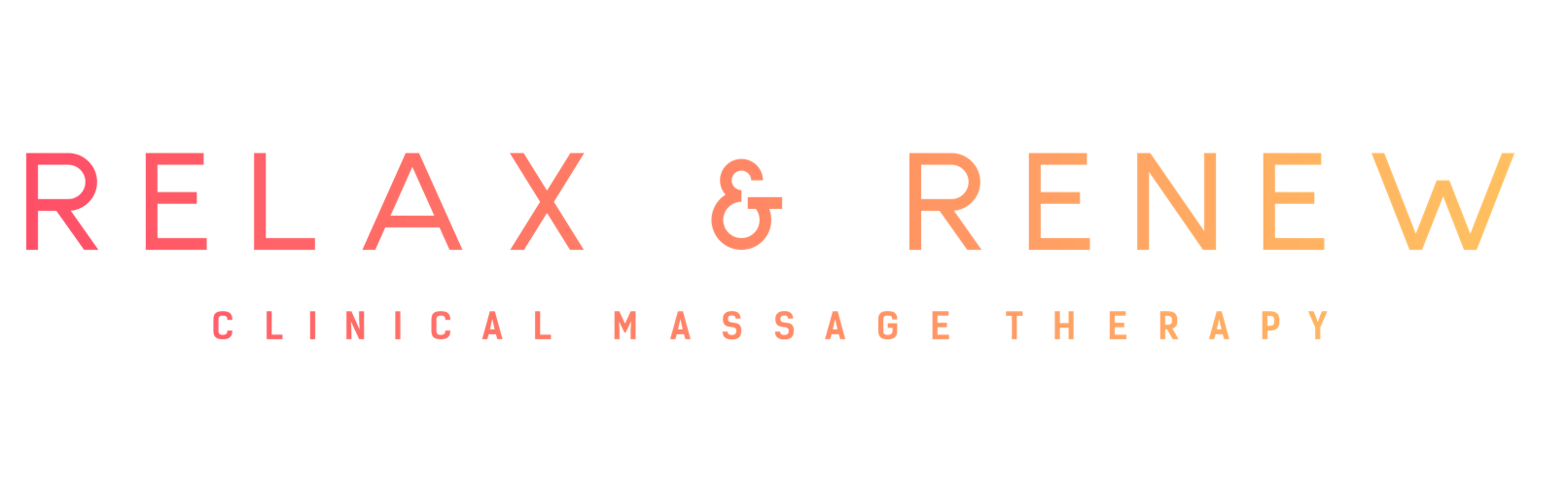 The logo for relax and renew clinical massage therapy