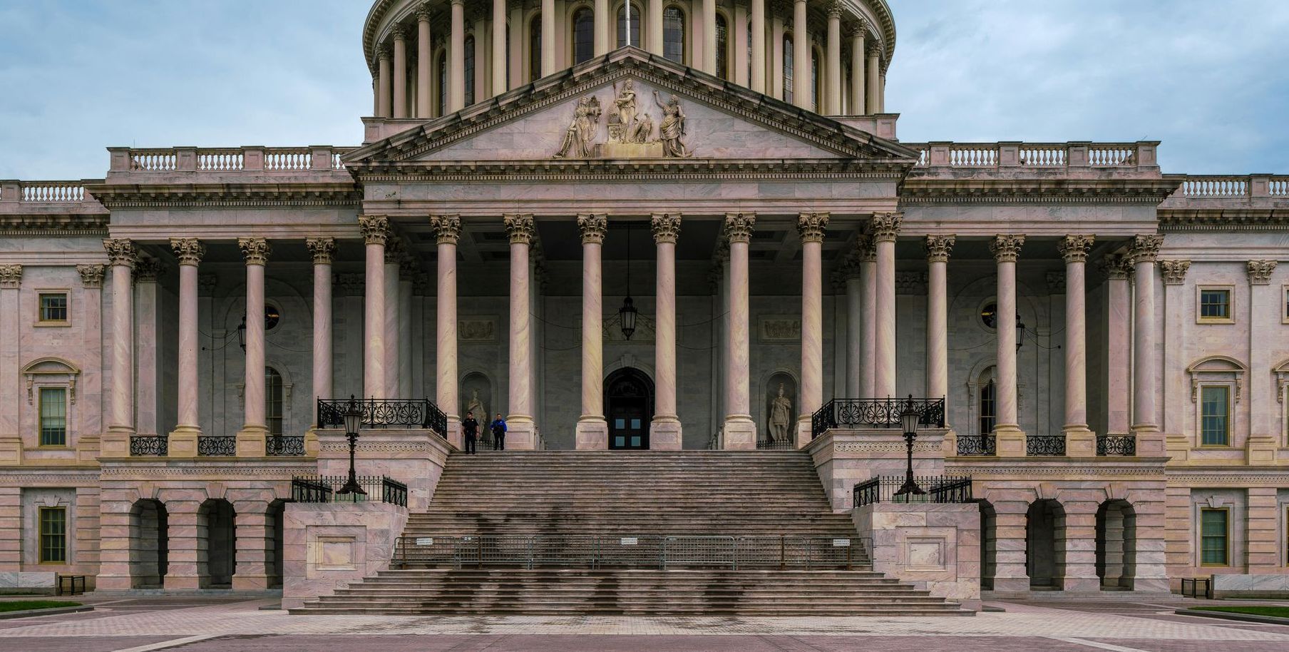 The front of the capitol building in washington d.c.