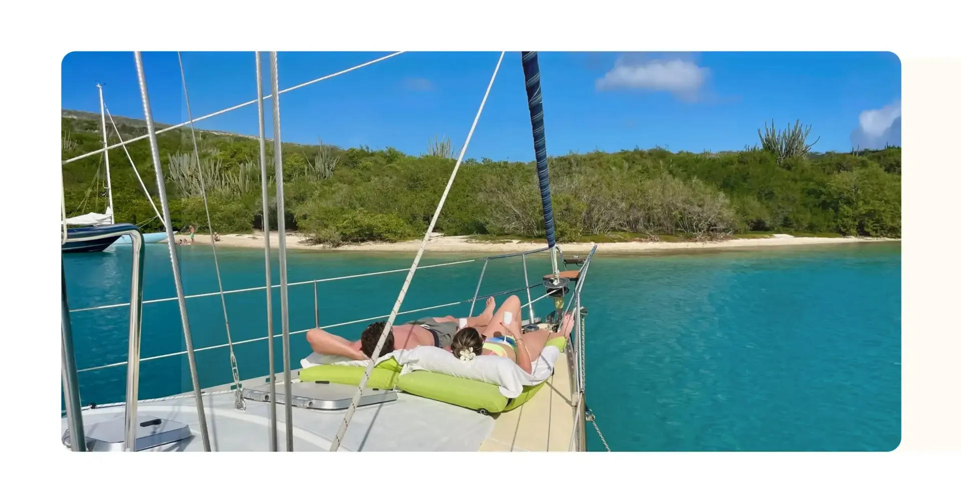 couple enjoying private overnight tour at Fuik Bay