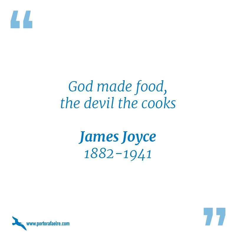 god made food the devil the cooks james joyce 1882-1941