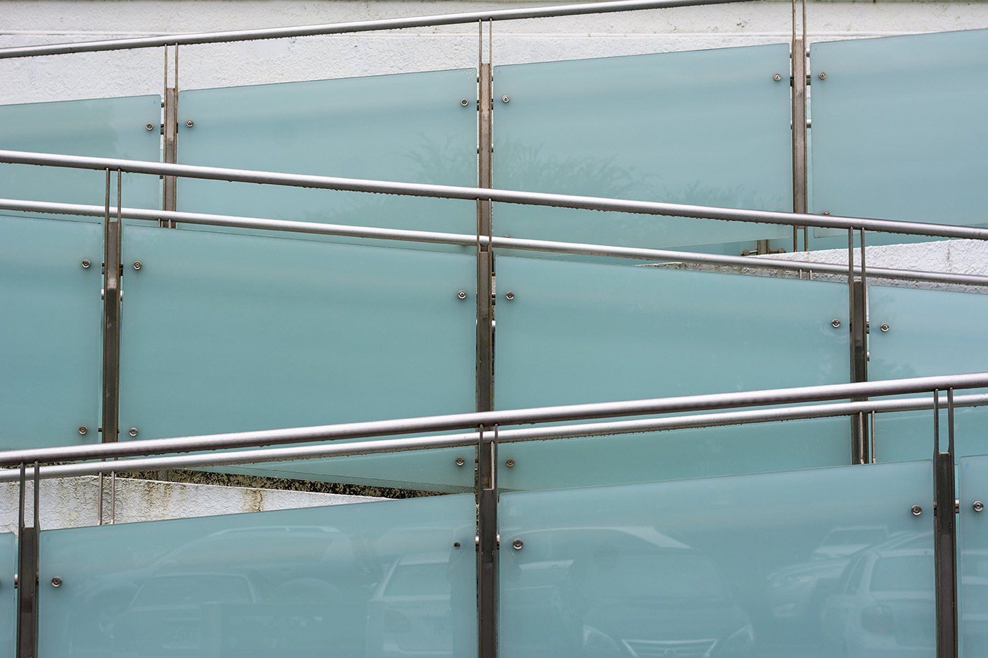 BALAUSTRE IN VETRO ACCIAIO