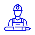 Worker And Pen Icon