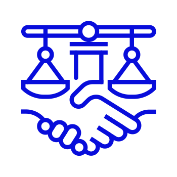 Handshake And Weighing Scale Icon