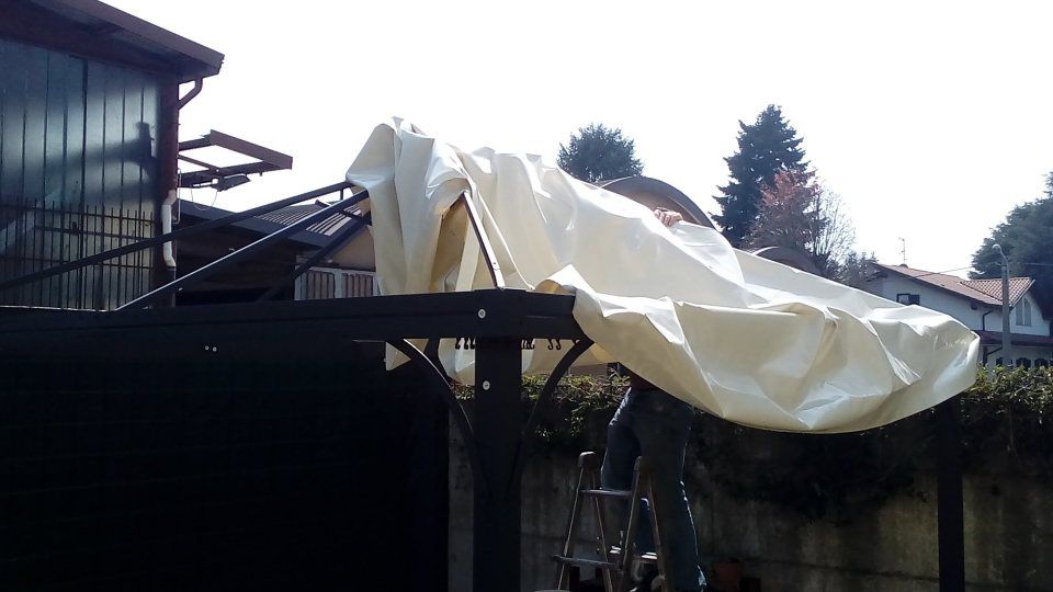 teloni in pvc richiudibili