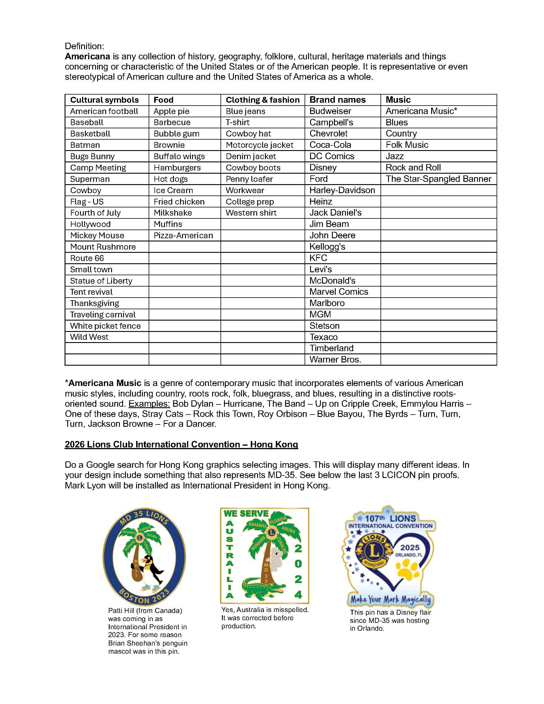 Table listing local officials with logos of local organizations.