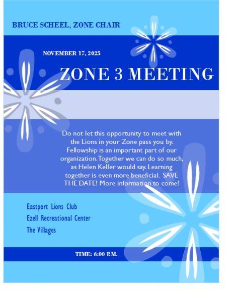 A flyer for the lions international convention in orlando florida