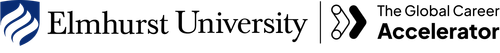 Logo for Elmhurst University and The Global Career Accelerator.