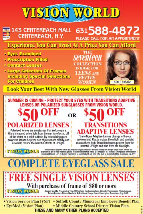 Vision World Promo — Glasses Prescription in Centereach, NY
