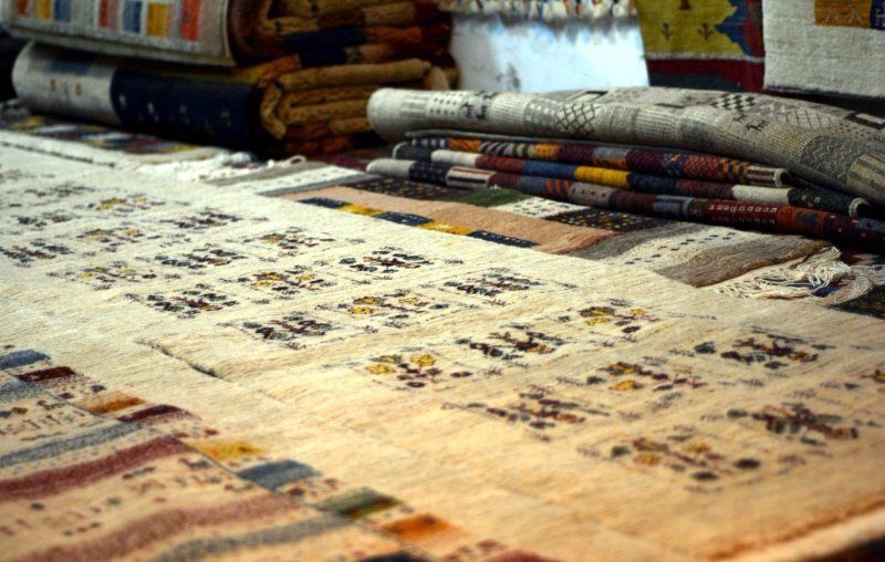 Persian rugs at Shiraz bazaar