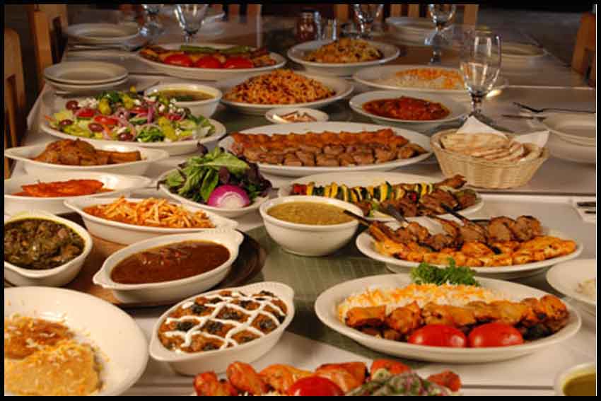 иран A La Carte питание, иранская еда, персидская еда