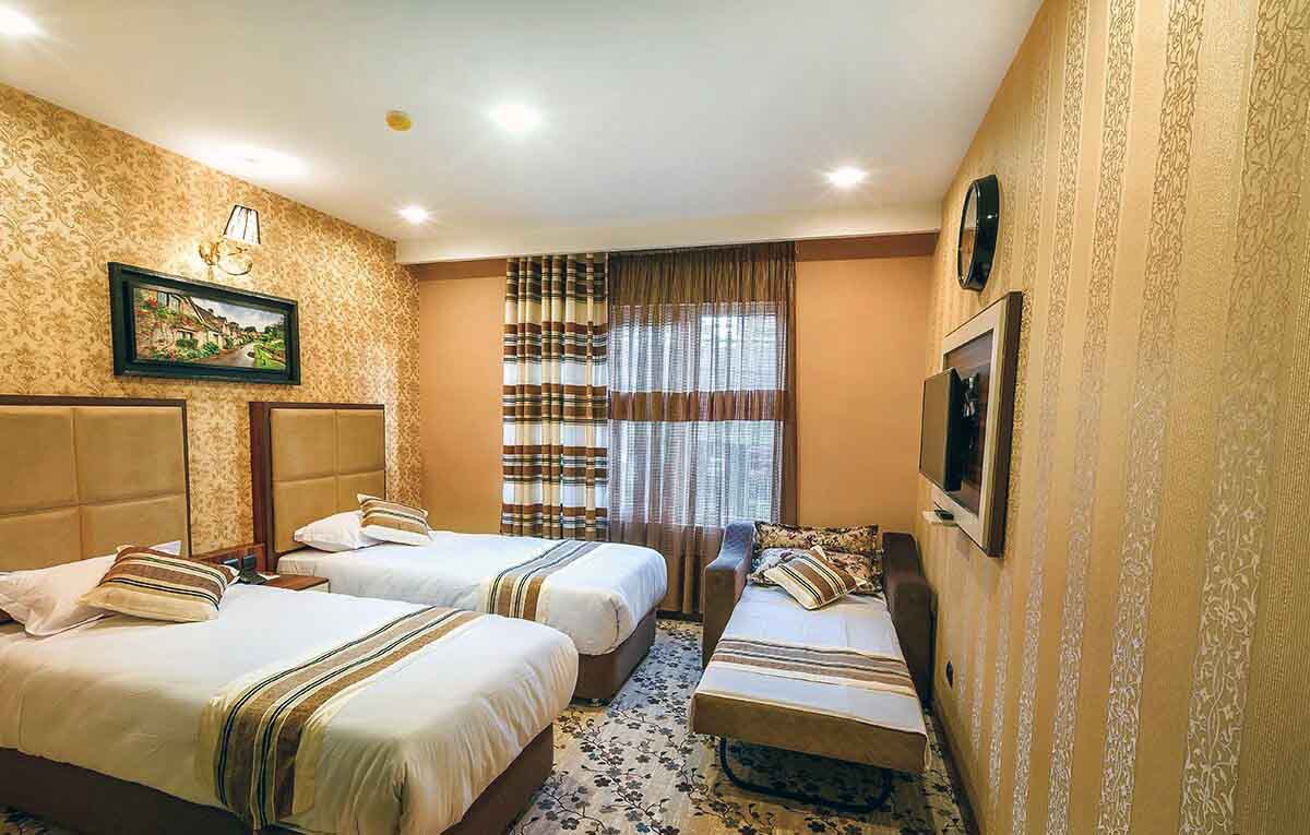 Two Beds Room,Tehran Bahar Hotel ,Tehran hotels, iran hotels , 3 star hotels in tehran