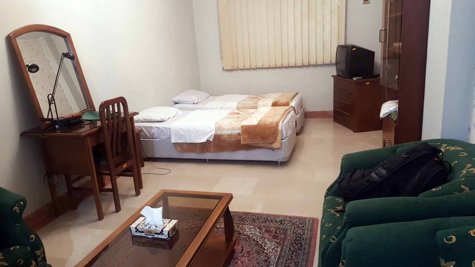 Two Beds Room,Tehran Pazhoohesh Hotel ,Tehran hotels, iran hotels ,3 star hotels in tehran