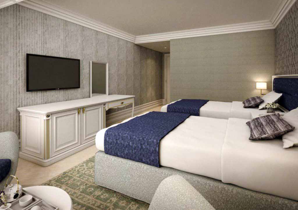 Two Beds Room,Tehran Simorgh Hotel ,Tehran hotels, iran hotels  ,4 star hotel in tehran