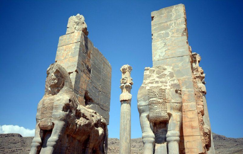 Famous Gate of Nations in legendary Persepolis