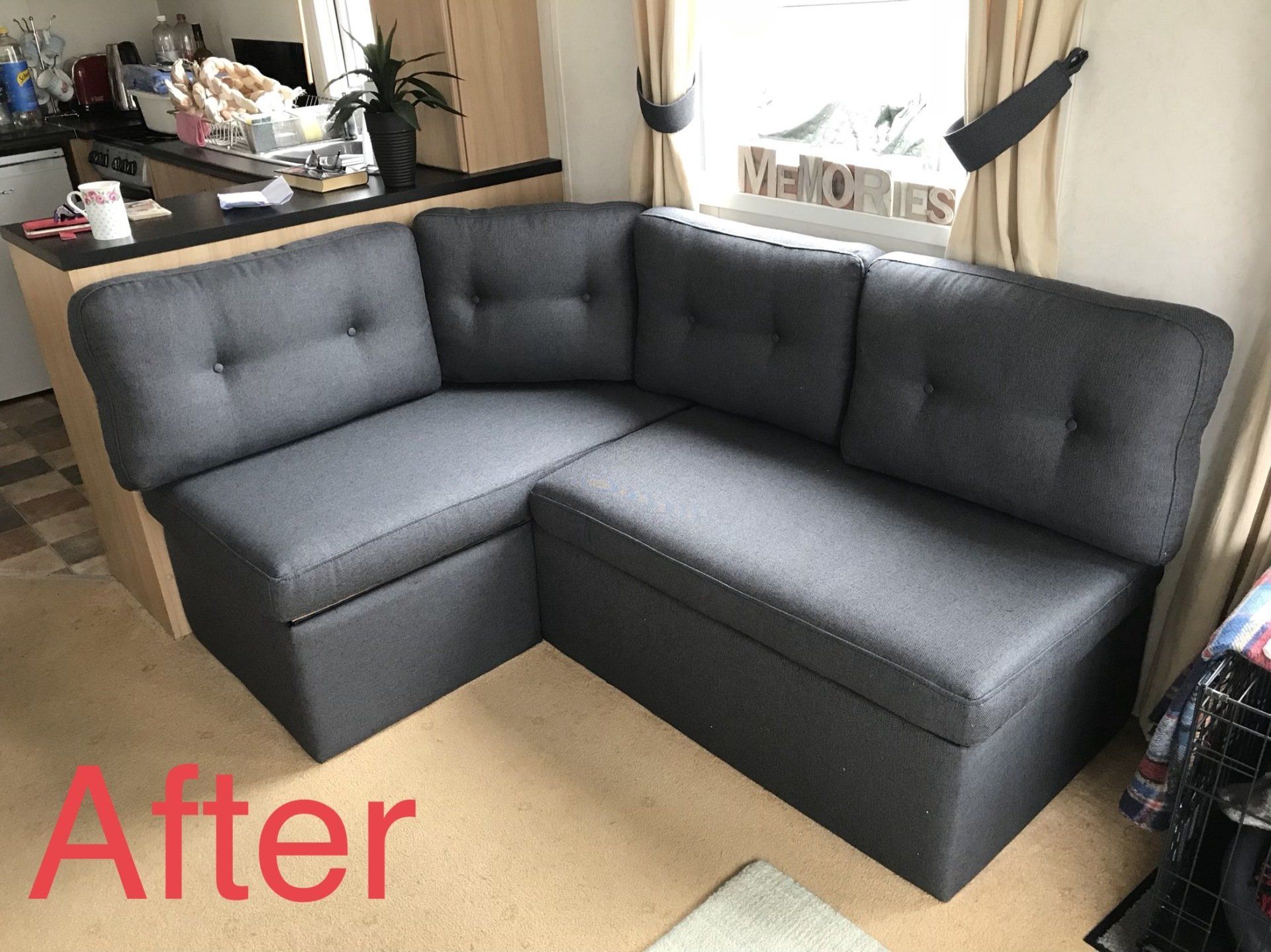 Large corner set in a room