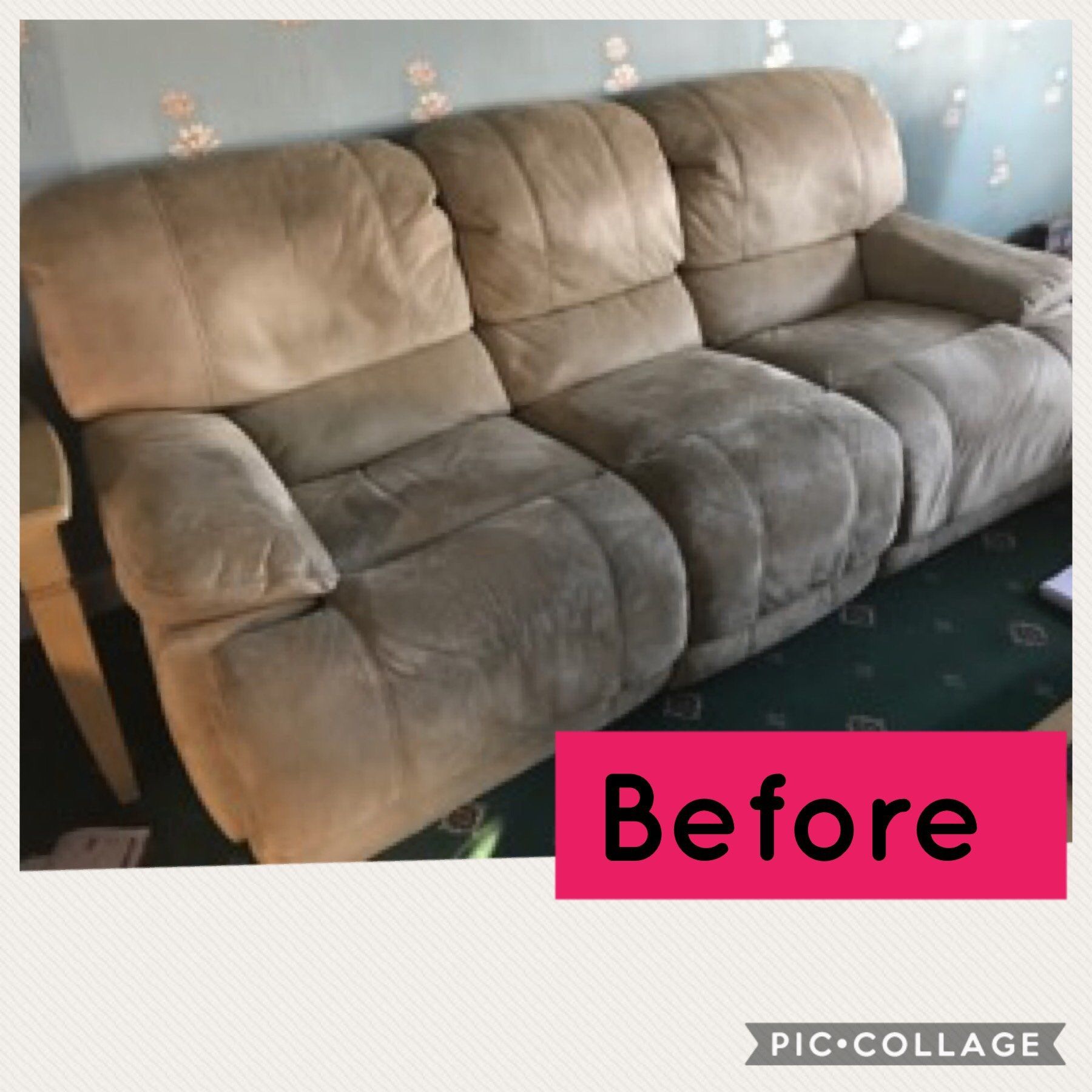 An old and dirty looking sofa