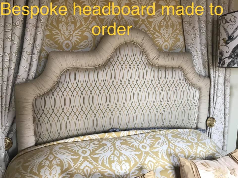 Patterned and shaped headboard