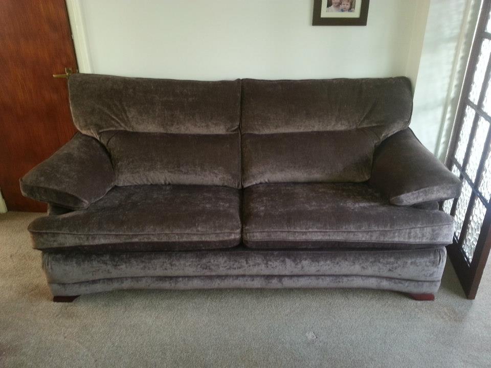 Large leather sofa