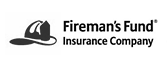 the fireman 's fund insurance company logo has a fireman 's hat on it .