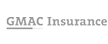 a black and white logo for gmac insurance .